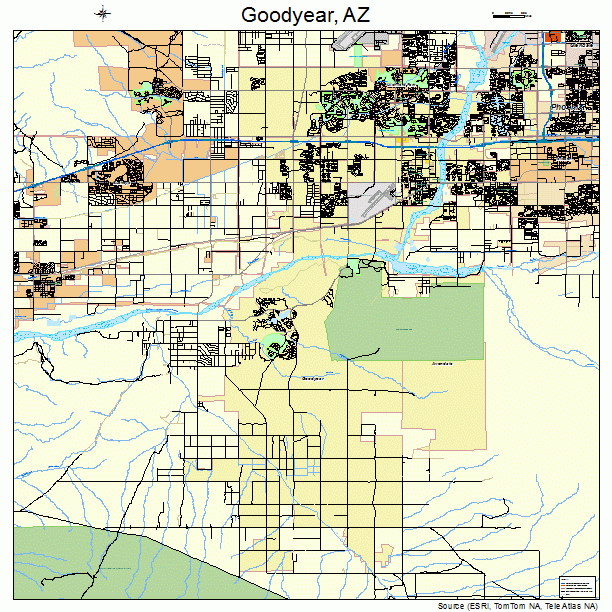 Goodyear, AZ street map