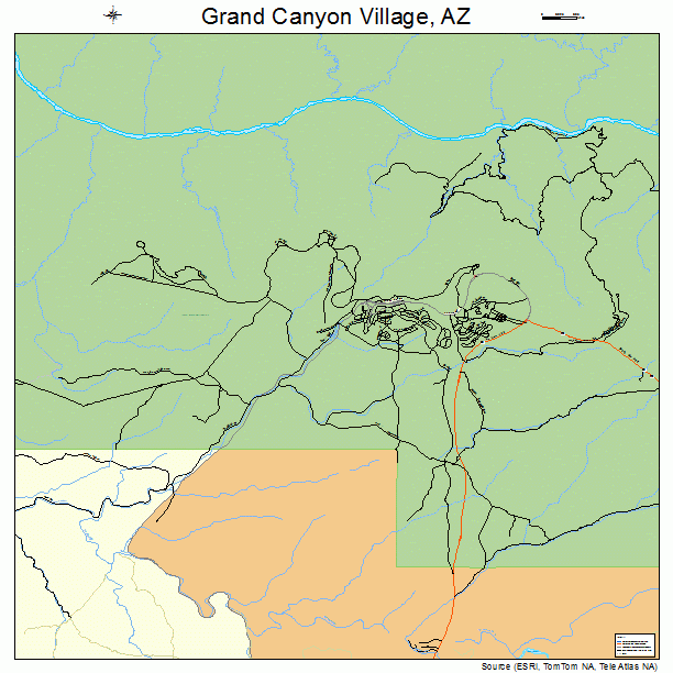 Grand Canyon Village, AZ street map