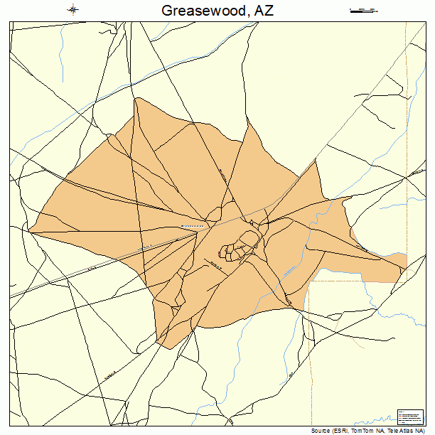 Greasewood, AZ street map