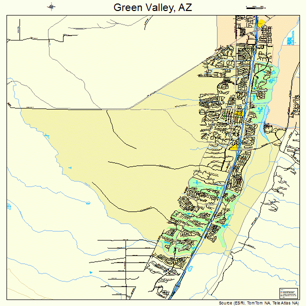 Green Valley, AZ street map