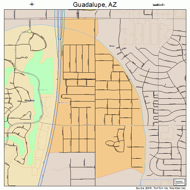 Guadalupe, AZ street map