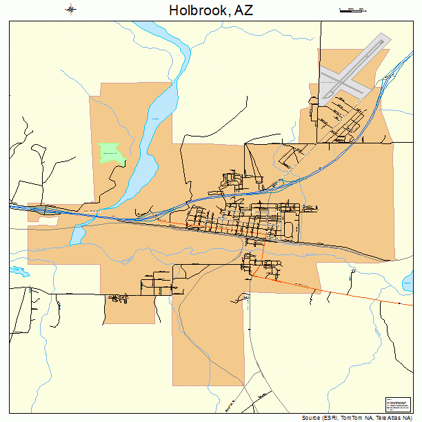 Holbrook, AZ street map