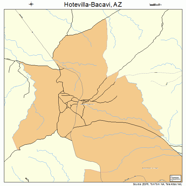 Hotevilla-Bacavi, AZ street map