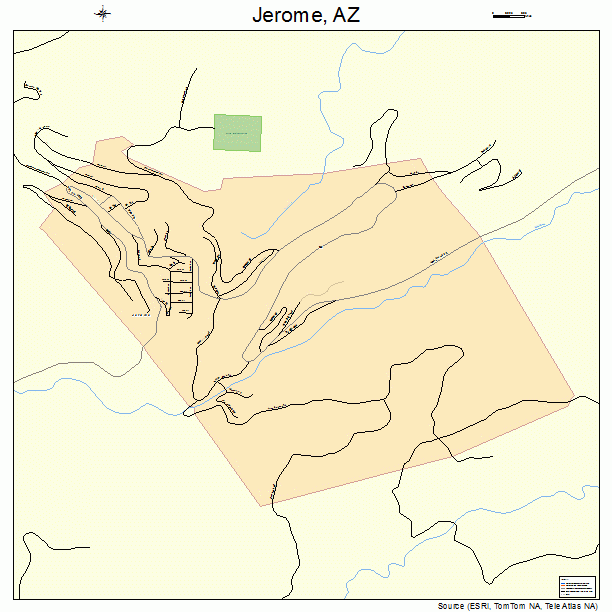 Jerome, AZ street map