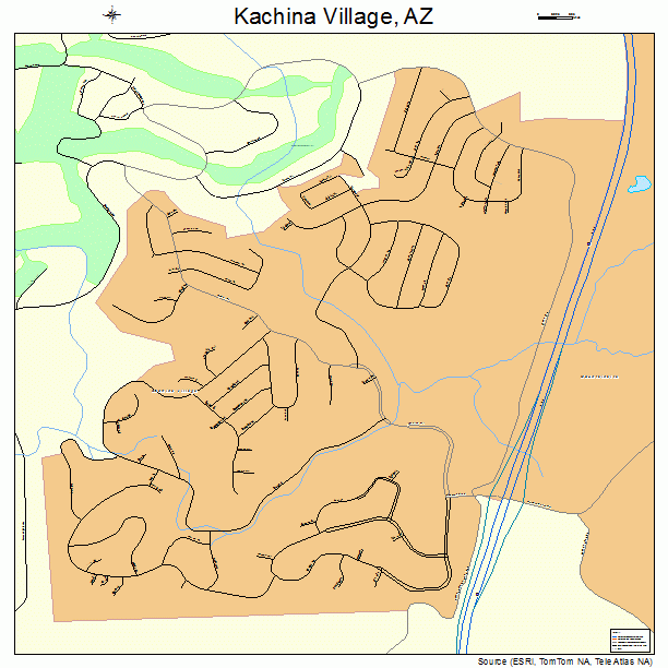 Kachina Village, AZ street map