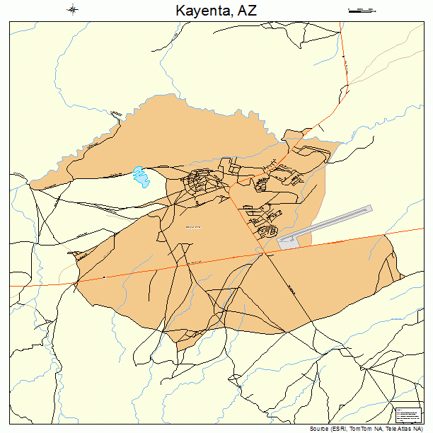 Kayenta, AZ street map