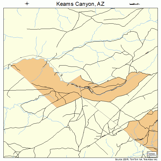 Keams Canyon, AZ street map