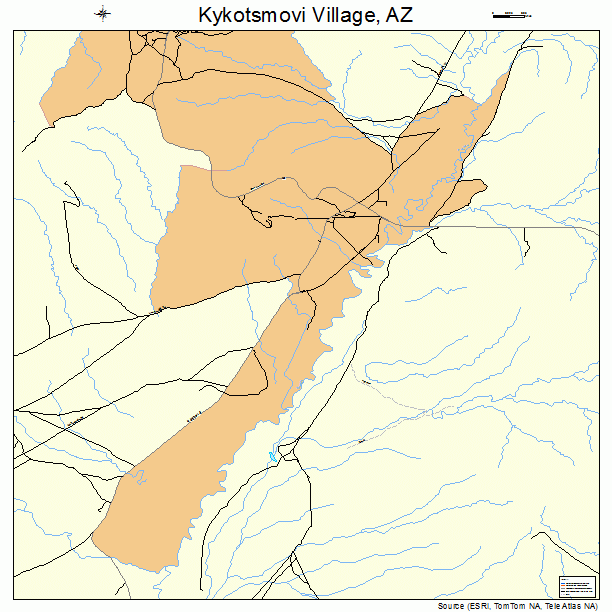 Kykotsmovi Village, AZ street map