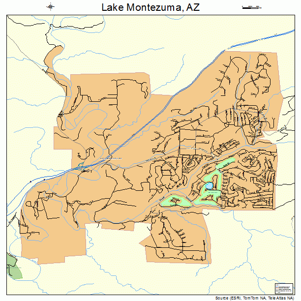 Lake Montezuma, AZ street map