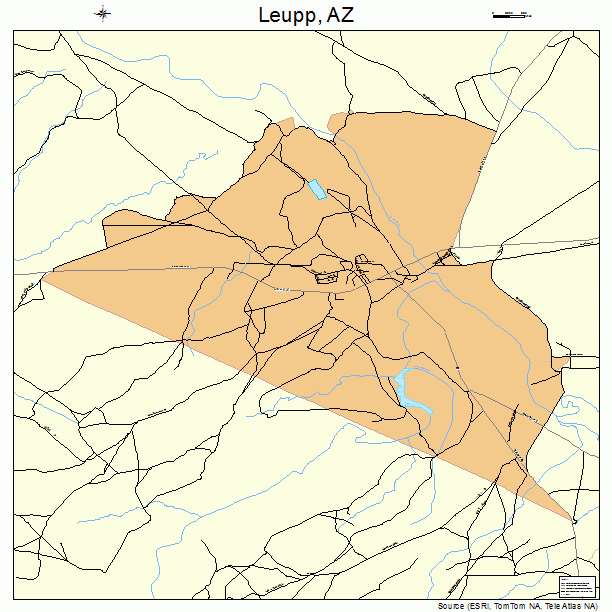 Leupp, AZ street map