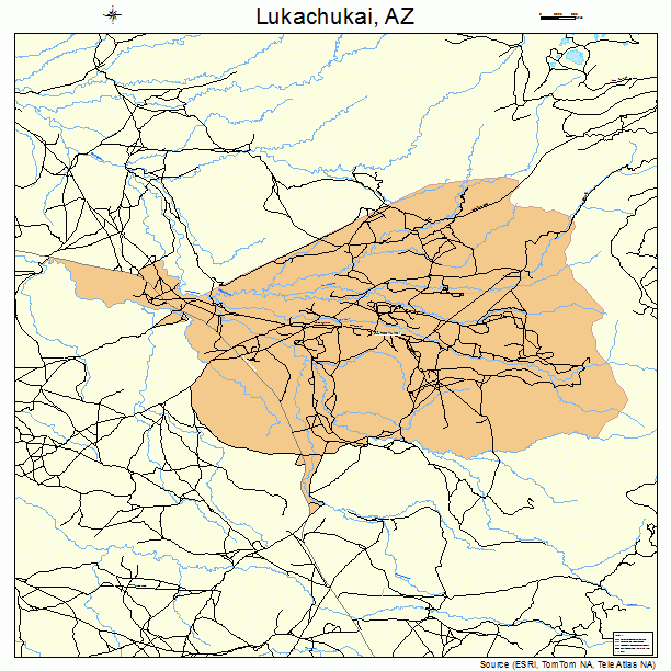 Lukachukai, AZ street map