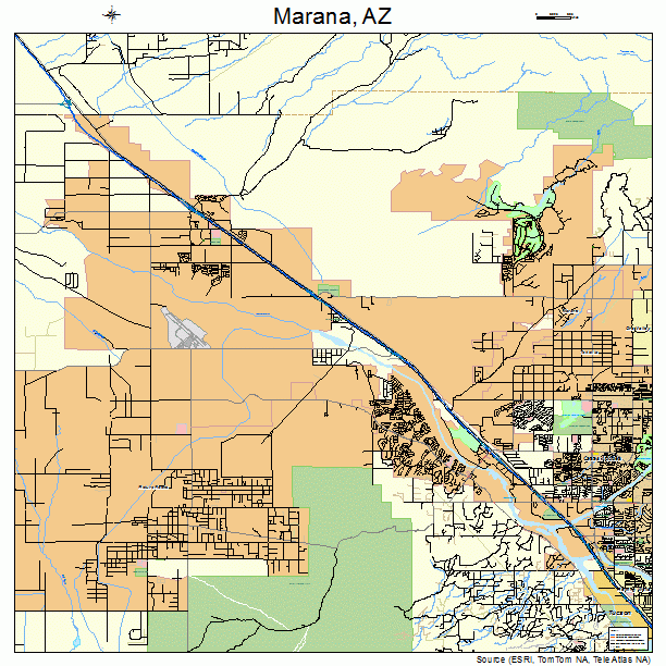 Marana, AZ street map