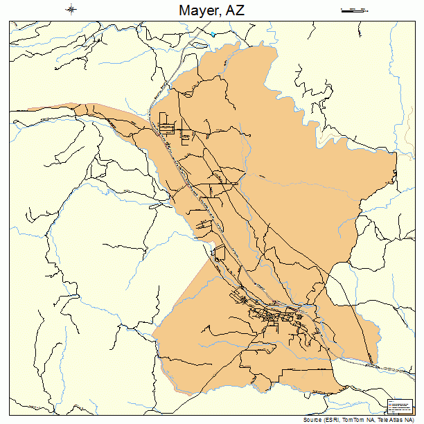 Mayer, AZ street map