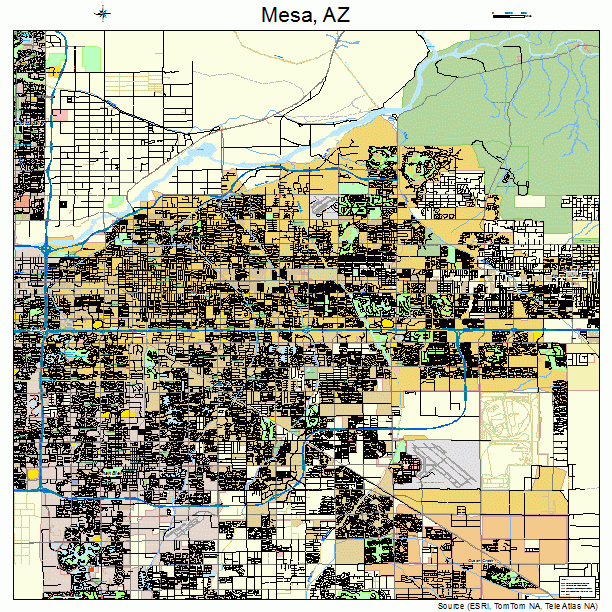 Mesa, AZ street map