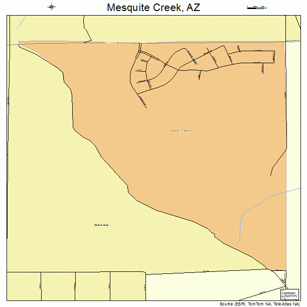 Mesquite Creek, AZ street map