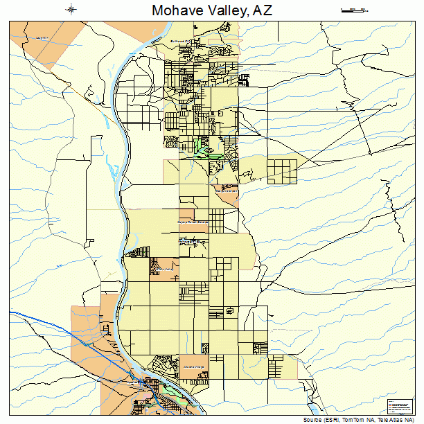 Mohave Valley, AZ street map