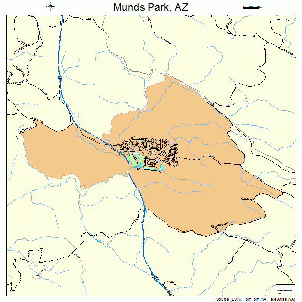 Munds Park, AZ street map