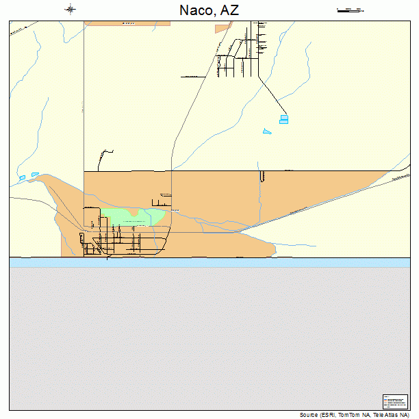 Naco, AZ street map