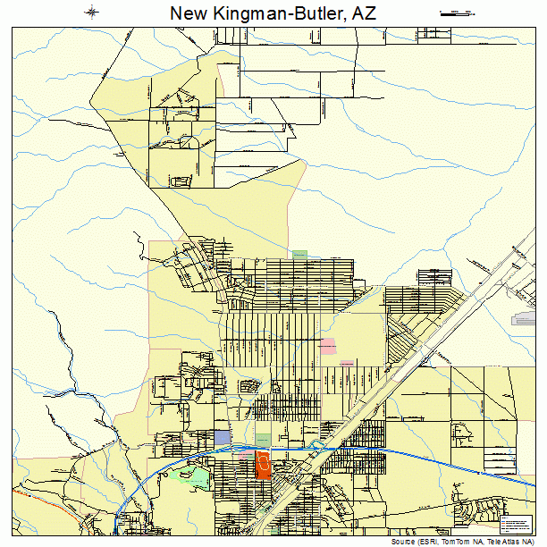 New Kingman-Butler, AZ street map