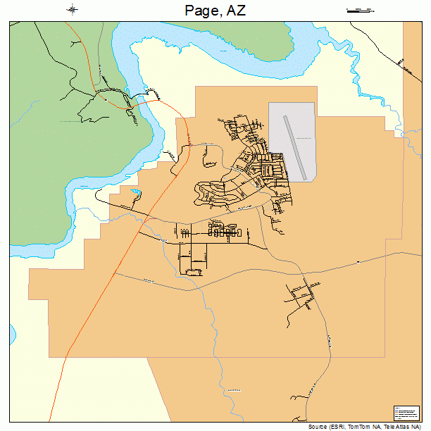Page, AZ street map