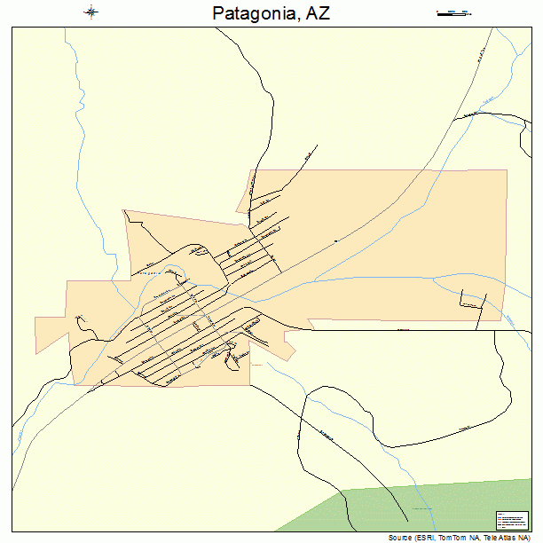 Patagonia, AZ street map