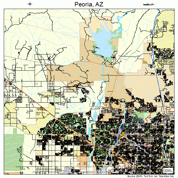 Peoria, AZ street map
