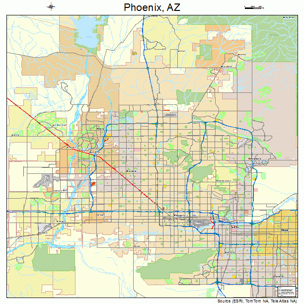 Phoenix, AZ street map