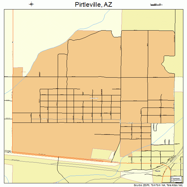 Pirtleville, AZ street map