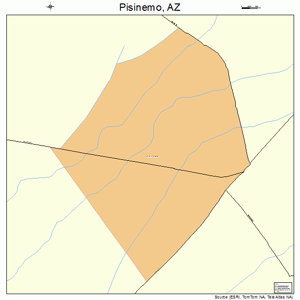 Pisinemo, AZ street map