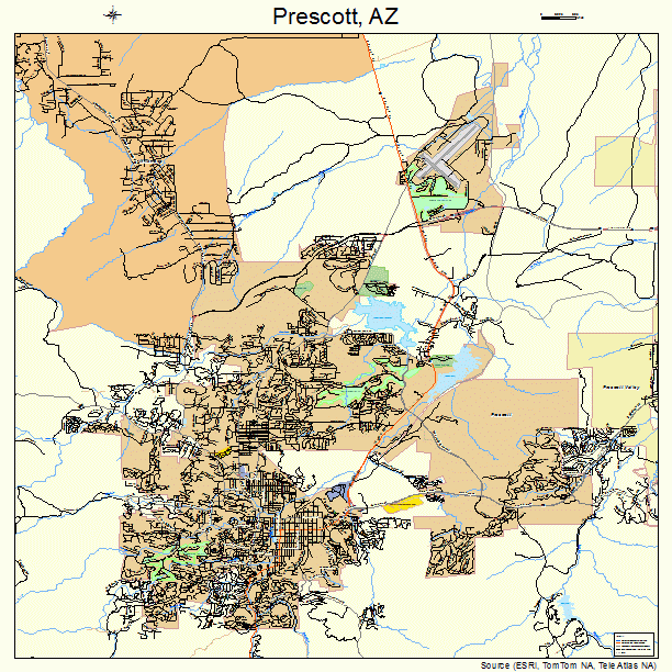 Prescott, AZ street map