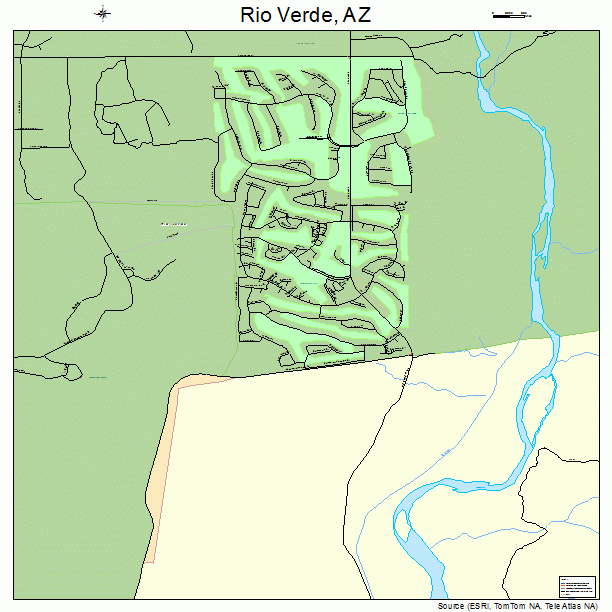 Rio Verde, AZ street map