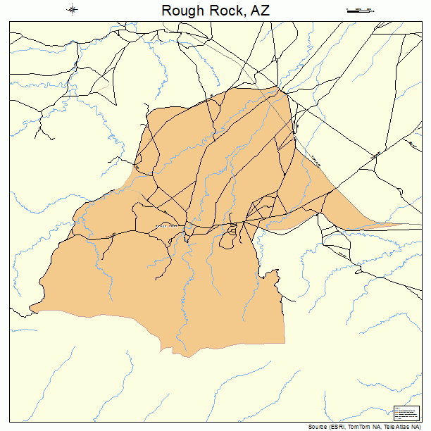 Rough Rock, AZ street map