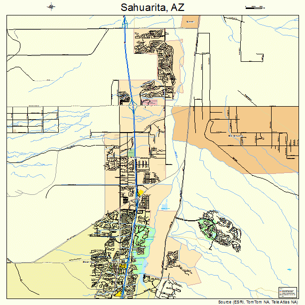 Sahuarita, AZ street map