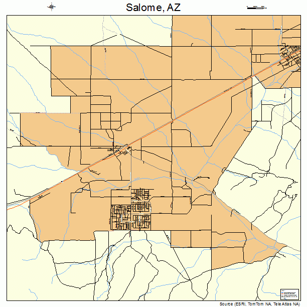 Salome, AZ street map