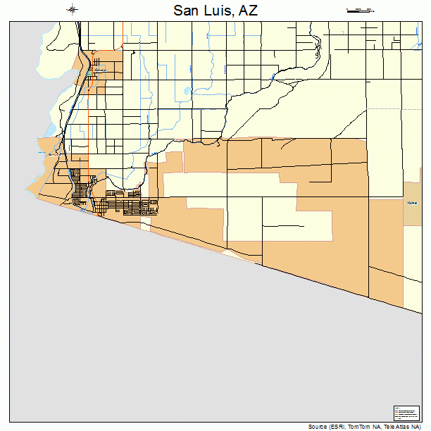 San Luis, AZ street map