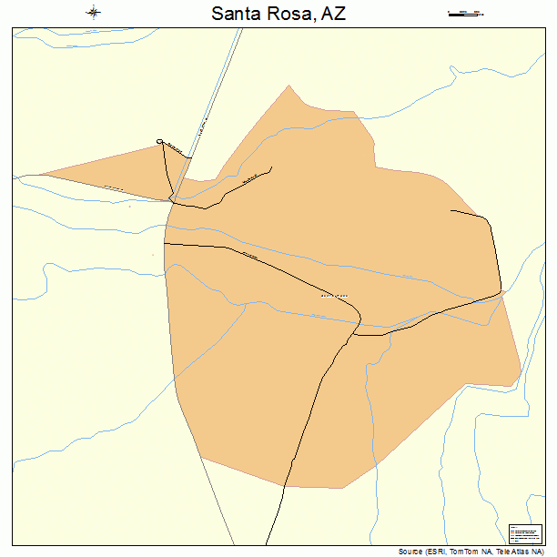 Santa Rosa, AZ street map