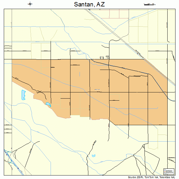 Santan, AZ street map