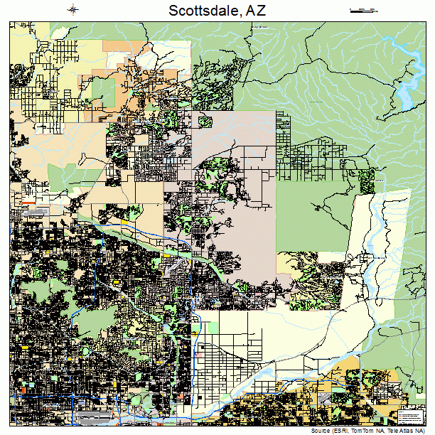 Scottsdale, AZ street map