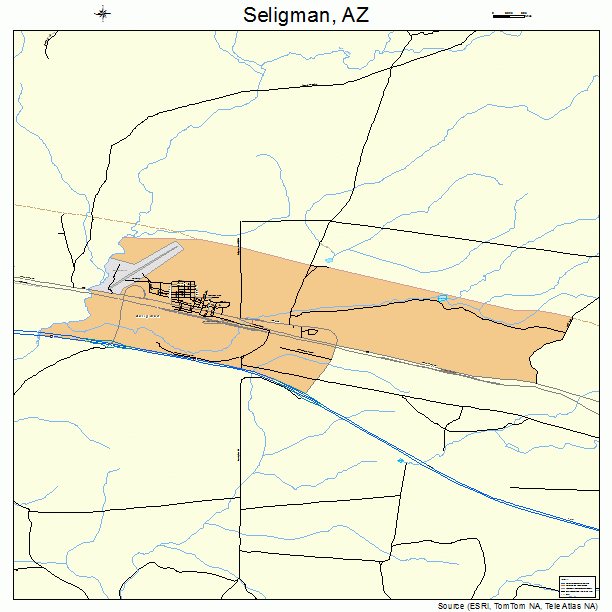 Seligman, AZ street map