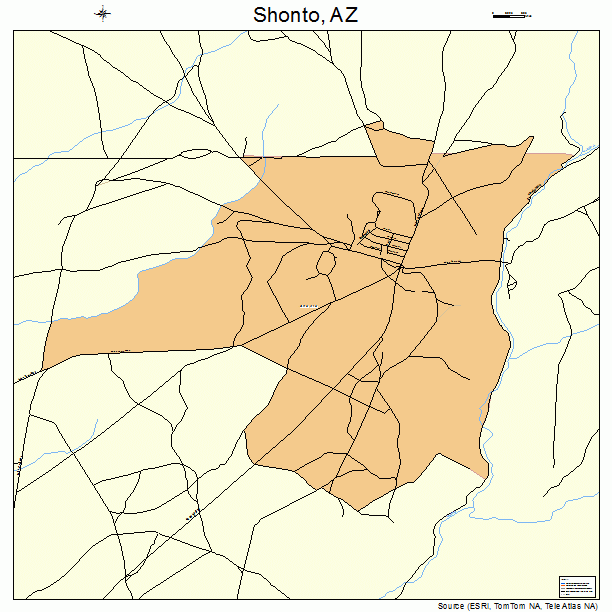 Shonto, AZ street map