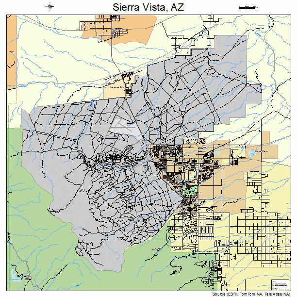 Sierra Vista, AZ street map