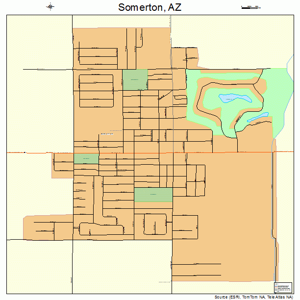 Somerton, AZ street map