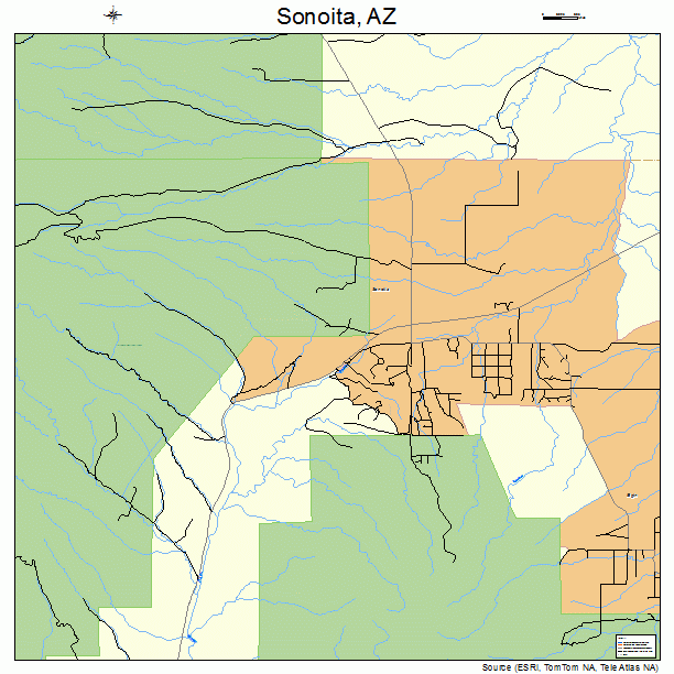 Sonoita, AZ street map