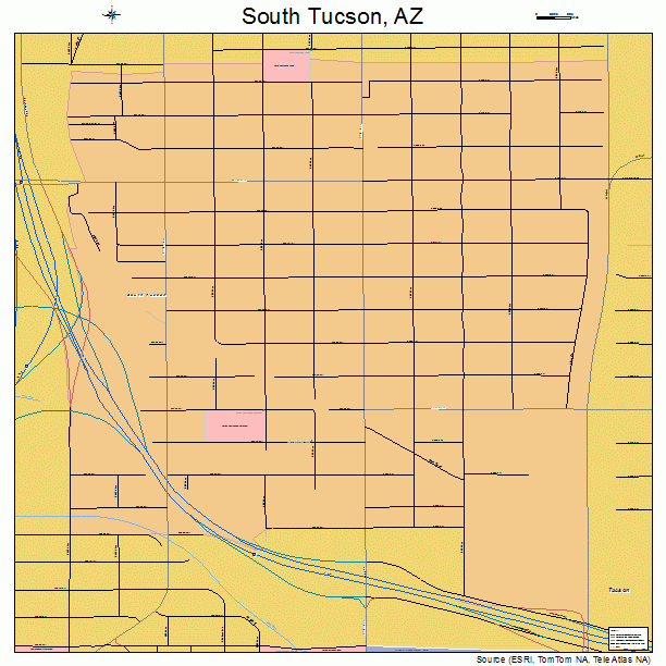 South Tucson, AZ street map