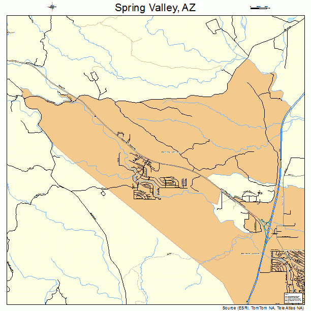 Spring Valley, AZ street map