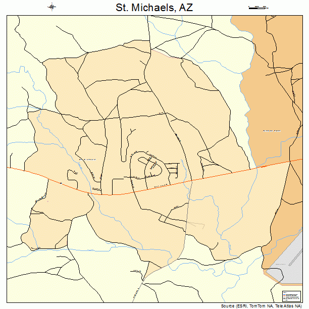 St. Michaels, AZ street map