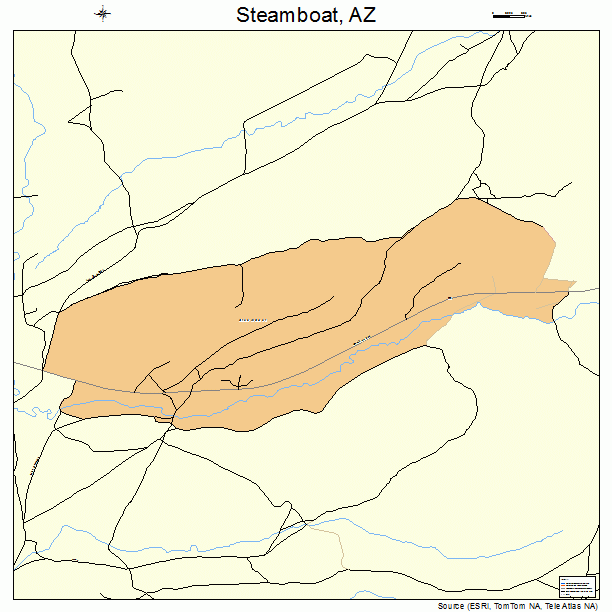 Steamboat, AZ street map