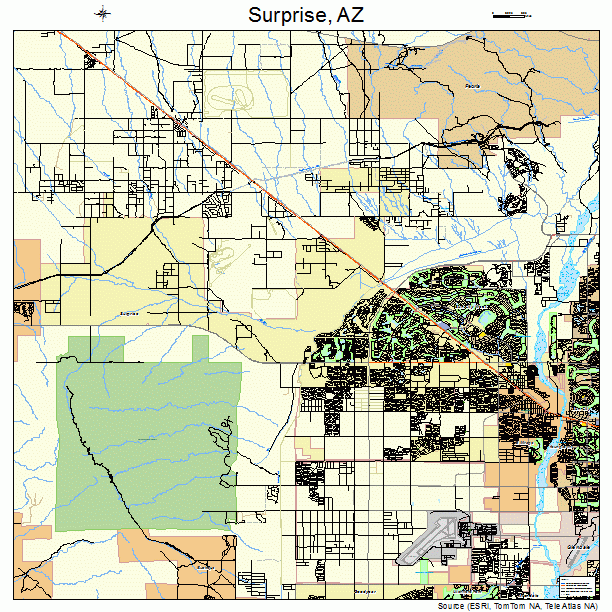Surprise, AZ street map