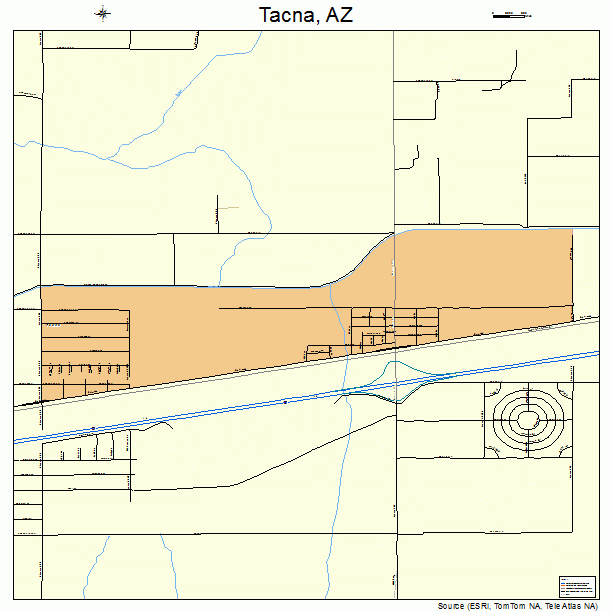 Tacna, AZ street map