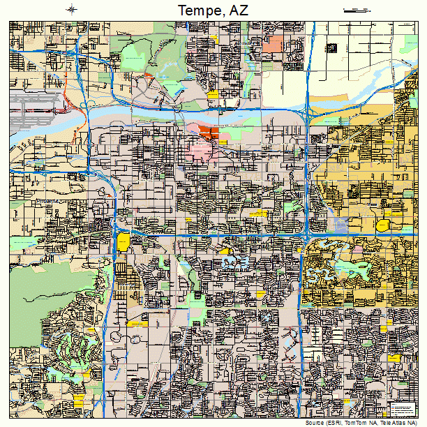 Tempe, AZ street map